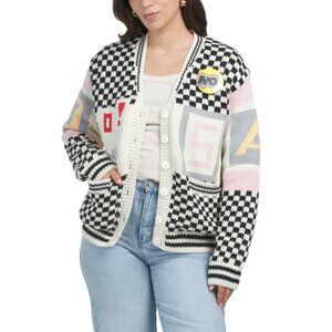 NO! JEANS White Alphabet Sweater